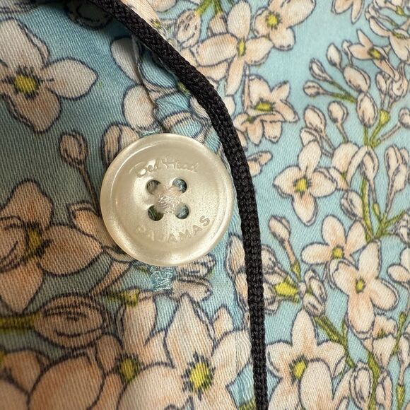 Bed Head Pajamas Set Short Sleeves Shorts Flannel Medium Organic Cotton Lounge - Picture 5 of 16